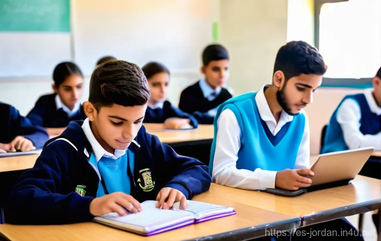 요르단 교육 시스템 소개 - **A Diverse and Engaging Jordanian Primary School Classroom**
    A vibrant and inclusive primary sc...