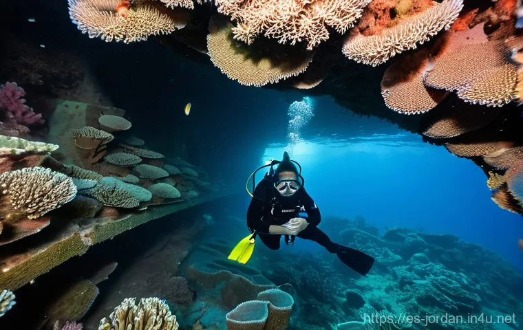 아카바 홍해 다이빙 스팟 - **Vibrant Underwater Coral Gardens of Aqaba:**
    An extremely clear, wide-angle shot of Aqaba's st...