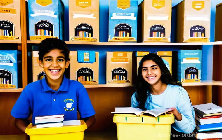 요르단의 국제학교 옵션 - **Prompt 1: Diverse Classroom in Amman International School**
    A vibrant, sunlit classroom inside...
